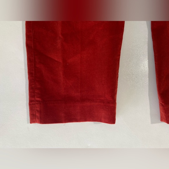 NEW Men's Murano Lucas Carrot Fit Corduroy Pleated Pants Rustic Red $95 - Picture 2 of 11